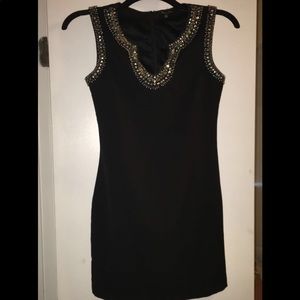 🖤Beaded Black Bodycon Mini Dress🖤